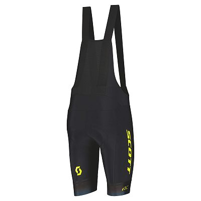Превью  Велотрусы SCOTT RC Pro WC Edt. с лямками Black/Sulphur Yellow